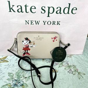 Kate Spade ♠️ Minnie Mouse Double Zip Crossbody